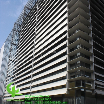 Foshan alluminio estrusto vetrina profilo Aerofoil pinne Hunter Douglas sistema