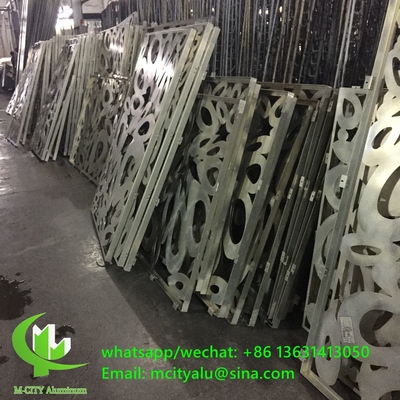 pannello di taglio CNC lamiera decorativa in alluminio per facciata rivestimento recinzione finestre con verniciatura colorata