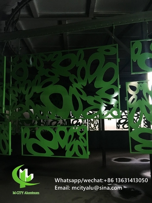 pannello di taglio CNC lamiera decorativa in alluminio per facciata rivestimento recinzione finestre con verniciatura colorata