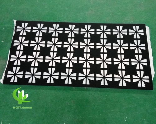 pannello decorativo in alluminio intagliato CNC con vari modelli pannello schermo di taglio laser