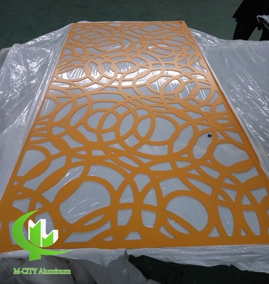 pannello decorativo in alluminio intagliato CNC con vari modelli pannello schermo di taglio laser