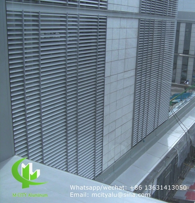 Anodizzato per architettura aerofoil profilato di lamina di alluminio con forma ovale per parete tenda facciata