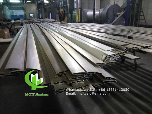 Anodizzato per architettura aerofoil profilato di lamina di alluminio con forma ovale per parete tenda facciata