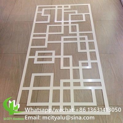 pannello di parete di taglio laser di alluminio cavo per la decorazione della recinzione pannello perforato schermo