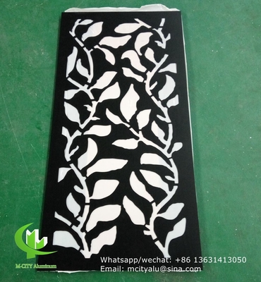 pannello decorativo in alluminio intagliato CNC con vari modelli pannello di schermo di taglio laser spessore 2 mm