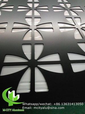pannello decorativo in alluminio intagliato CNC con vari modelli pannello di schermo di taglio laser spessore 3 mm