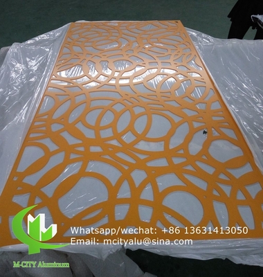 pannello decorativo in alluminio intagliato CNC con vari modelli pannello di schermo di taglio laser spessore 3 mm