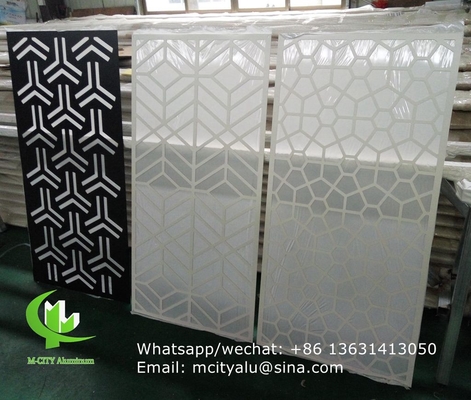 pannello di schermo in alluminio intaglio con vari modelli di design pannello di taglio laser per la finestra facciata balcone