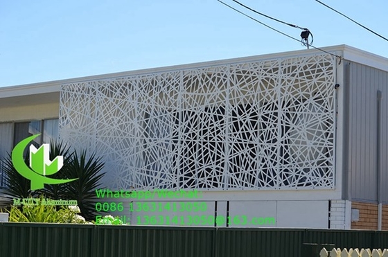 schermo di taglio in alluminio con vari modelli design pannello di taglio laser per balcone finestra facciata
