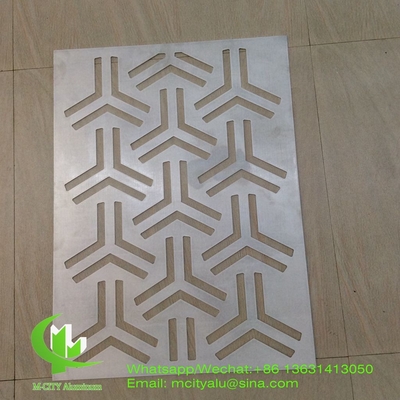 schermo di taglio in alluminio con vari modelli design pannello di taglio laser per balcone finestra facciata
