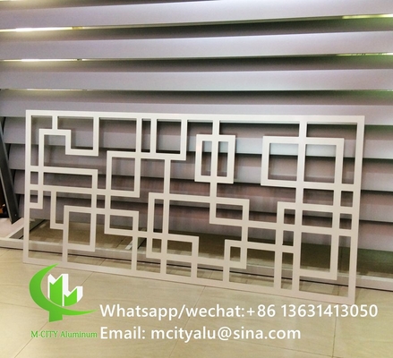schermo di taglio in alluminio con vari modelli design pannello di taglio laser per balcone finestra facciata