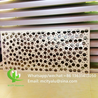 schermo di taglio in alluminio con vari modelli design pannello di taglio laser per balcone finestra facciata