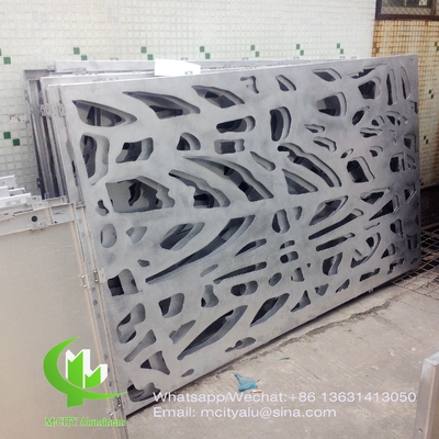 pannello decorativo in alluminio intagliato CNC con vari modelli pannello di schermo di taglio laser spessore 2 mm