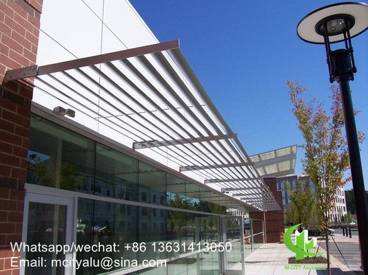 lamina solare architettonica lamina di alluminio a profilo aereo a forma ovale per parete tenda di facciata