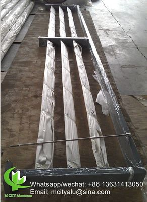 Rivestimento in polvere Akzo Nobel Rivestimento in alluminio architettonico con forma ellittica per finestre di facciata sistema fisso