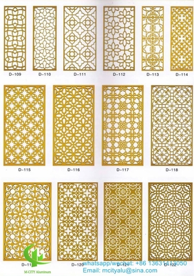 pannello perforato di alluminio pannello cavo di spessore 2,5 mm per decorazione delle finestre