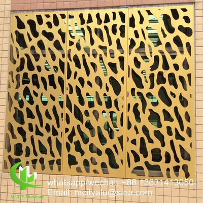 Pannello di rivestimento in alluminio inciso di spessore 2,5 mm per decorazione delle finestre