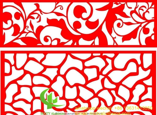 pannello metallo alluminio cavo taglio laser facciata pannello decorazione domestica modelli di alberi