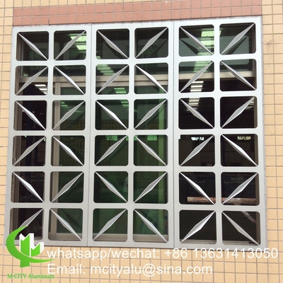 schermo per finestre pannello perforato in alluminio metallico pannello per schermo a taglio laser