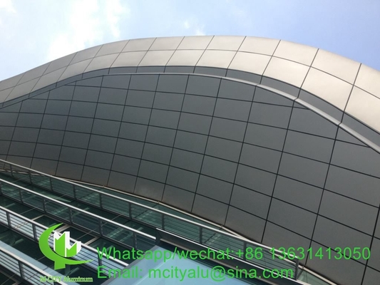 pannello di alluminio realizzato su misura pannello rivestimento con pvdf rifinitura per parete tenda facciata
