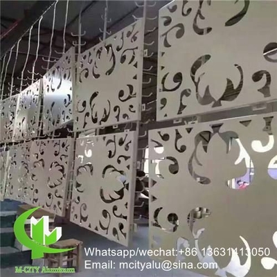 pannello di rivestimento in alluminio a disegno cavo di 3 mm con finitura pvdf per facciata, muro a tenda, pannello massiccio singolo