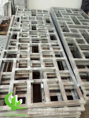 schermo di incisione CNC pannello di rivestimento in alluminio metallico per parete tenda per 2,5 mm perforato