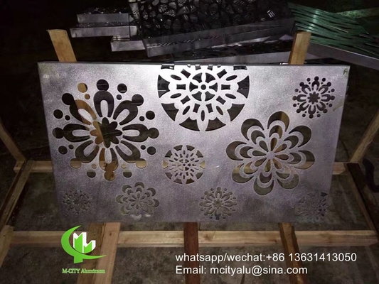 pannello di rivestimento in alluminio a disegno cavo di 3 mm con finitura pvdf per facciata, muro a tenda, pannello massiccio singolo