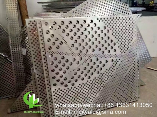pannello intagliato CNC pannello perforato 3 mm pannello di rivestimento in alluminio metallico per parete tenda