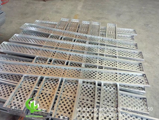 Cnc laser cut perforato lamiera di alluminio facciata pannello rivestimento spessore 2,5 mm per parete