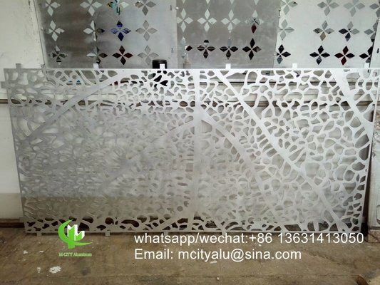 schermo laser CNC in stile arabo pannello di rivestimento in alluminio metallo per parete con disegno stellare