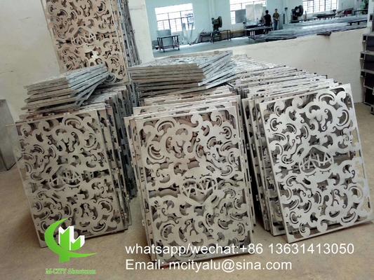 pannello intagliato CNC pannello perforato 3 mm pannello di rivestimento in alluminio metallico per parete tenda
