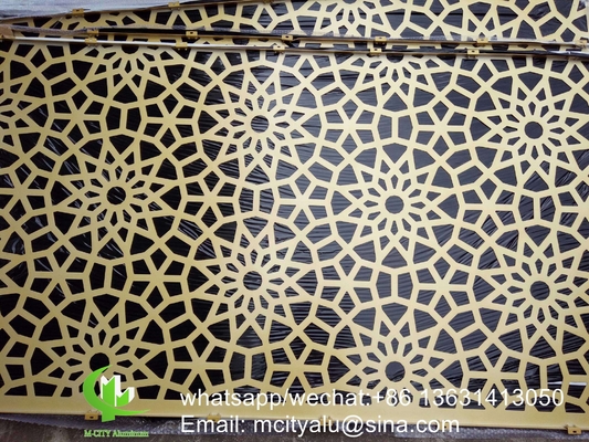 schermo laser CNC pannello di rivestimento in alluminio metallico per parete perforato 2,5 mm