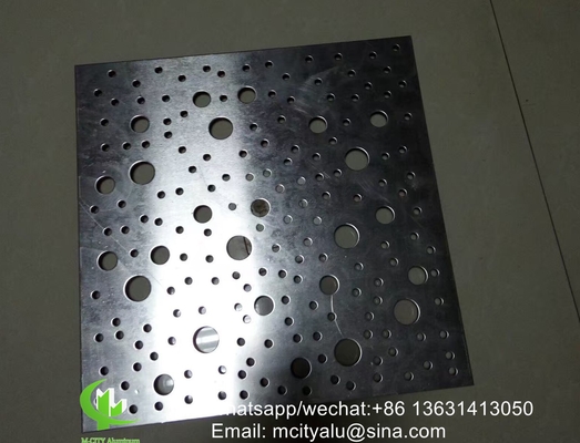 schermo laser CNC pannello di rivestimento in alluminio metallico per parete perforato 2,5 mm