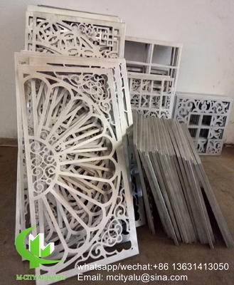 Muslim design metallo cavo di alluminio taglio laser foglio di pannello di parete per la decorazione della recinzione pannello perforato schermo