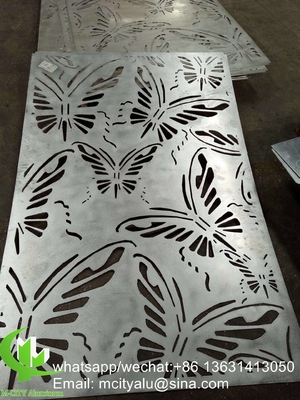 schermo laser CNC pannello di rivestimento in alluminio metallico per parete perforato 2,5 mm