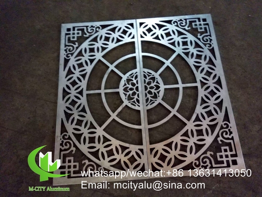 Cina fornitore 600x600mm pannello di rivestimento perforato in alluminio per la decorazione del muro forma curva