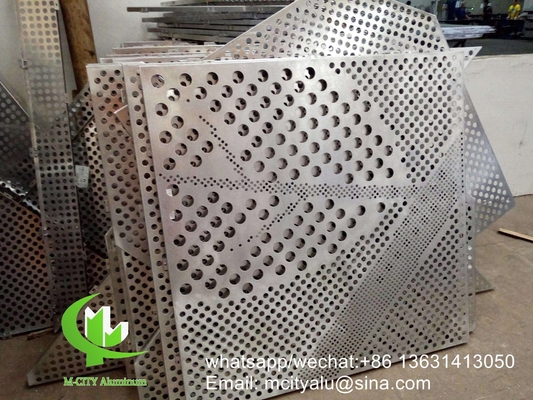 Perforazione della torretta CNC pannello perforato in alluminio pannello rivestimento in alluminio in metallo foglio di pannello intagliato per facciata