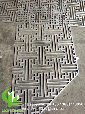 Guangdong 8mm Metallo alluminio intagliato pannello schermo taglio laser facciata pannello casa decorazione