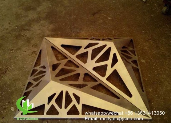 pannello di rivestimento in alluminio con foglio di pannello intagliato a disegno cavo per la decorazione delle pareti a tenda