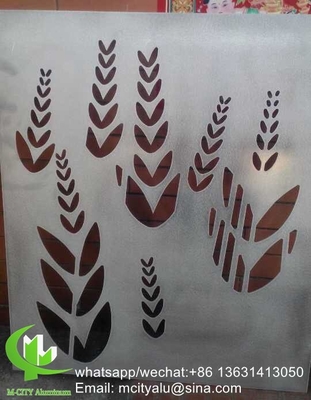 3 mm pannello di parete rivestito in alluminio metallico con disegno farfalla