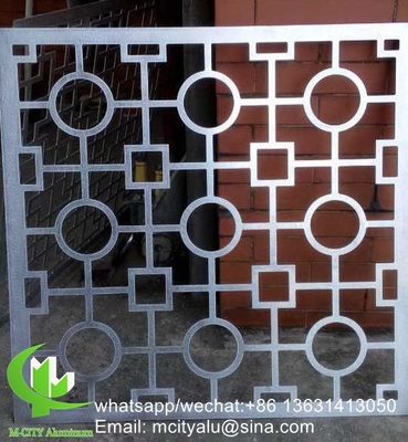 pannello in metallo intagliato CNC pannello di rivestimento in metallo in alluminio perforato da 3 mm per parete tenda