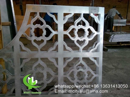 pannello intagliato CNC pannello di rivestimento in alluminio metallico per muro a tenda per 3 mm perforato