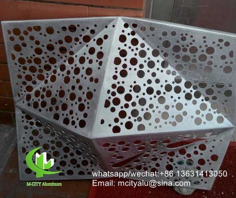 Pannello di incisione CNC Perforato 3 mm pannello di rivestimento in alluminio metallico per parete tenda