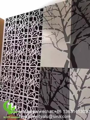 Fogli di alluminio perforati per recinzioni di rivestimento di facciate con taglio laser di spessore 2 mm