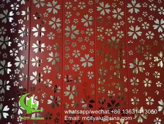 schermo perforato in alluminio per parete tenda di facciata con pannello metallico di spessore 5 mm