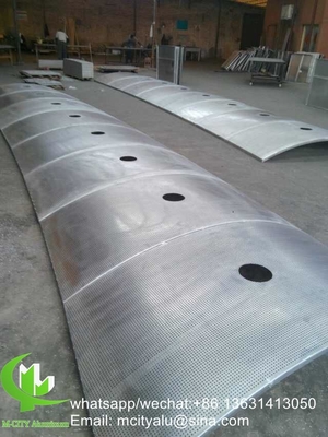pannello di rivestimento in alluminio per la parete tenda della facciata delle colonne