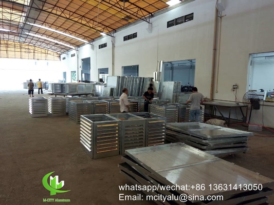 pannello di rivestimento in alluminio realizzato su misura con rivestimento in polvere per parete tenda di facciata