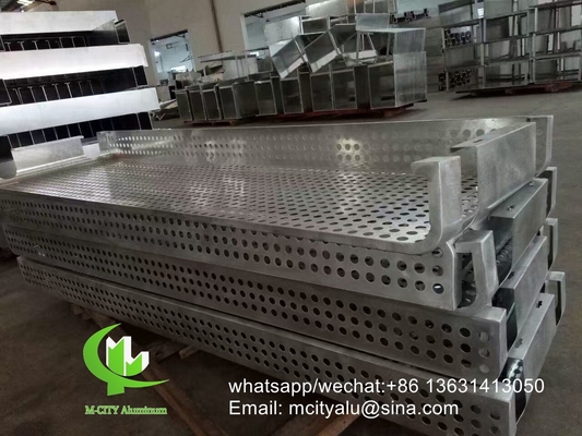 condizionatore d'aria copertura in alluminio metallo facciata rivestimento foglio pieghevole 2,5 mm di spessore per decorazione parete tenda facciata