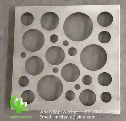 pannello perforato in alluminio per pareti tende di facciata con vernice pvdf di spessore di 2 mm