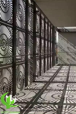 Fiore Fabbricazione di pannelli di taglio laser in alluminio per pareti con rivestimento in polvere